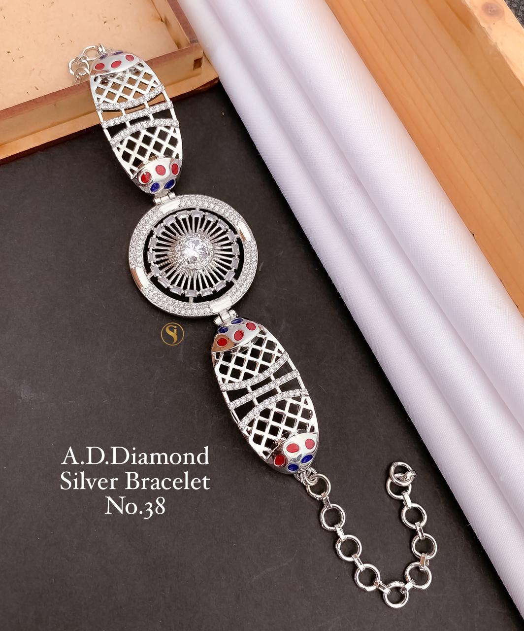 Fancy Designer AD Diamond Bracelet 3 Catalog
